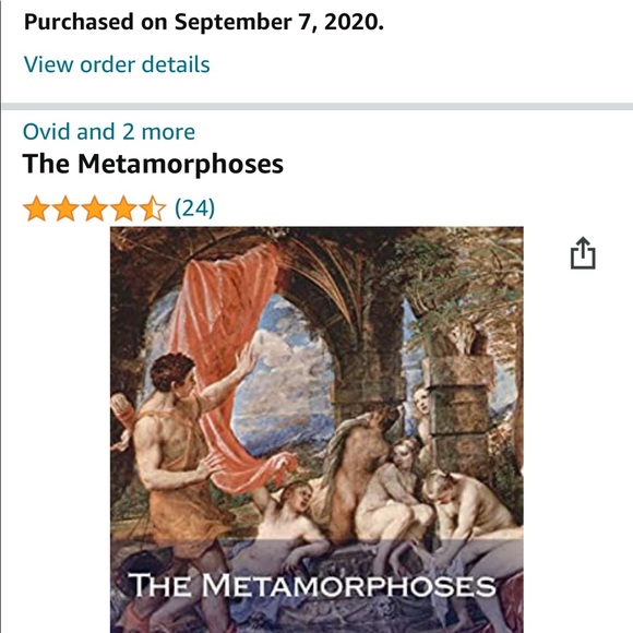 The Metamorphoses by Ovid Paperback Book - Picture 6 of 8
